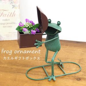 カエル 置物 雑貨 蛙 カエルの置物 特大 飾り 玄関 ジャンボメタル