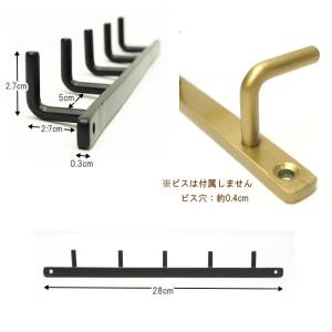 壁掛けフック 金具 アンティークフック アイア...の詳細画像3