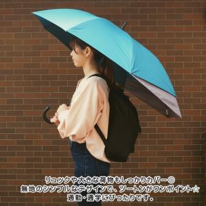 傘 長傘 雨傘 藤田屋 後ろが伸びる傘 濡れに...の詳細画像1