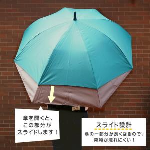 傘 長傘 雨傘 藤田屋 後ろが伸びる傘 濡れに...の詳細画像2