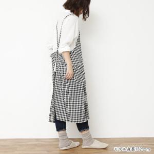 エプロン おしゃれ 保育士 ワンピース シンプ...の詳細画像1