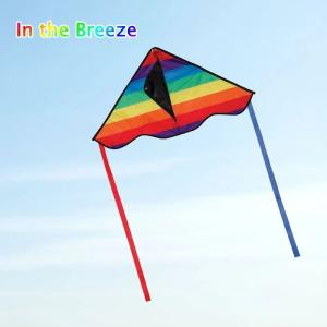即出荷 カイト 凧 たこ タコ スポーツカイト スカイスポーツ Rainbow Stripe 30" Delta Kite 3192 インザブリーズ in the breeze