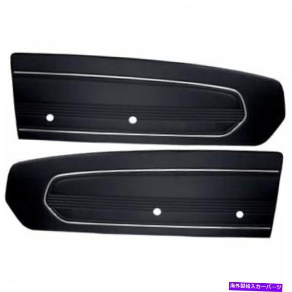 Interior Door Panel 1967マスタング-Pairのための黒いドアパネル - TM...