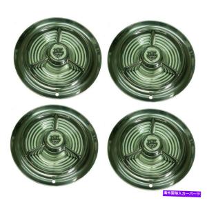 ステンレス製星型ホイールカバー4個セット Wheel Covers Set of 4 1956年4のオールズモビル88 98デラックス