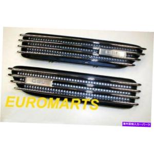 Side Fender Grille BMW E46 M3 CSL / SMG 2D 4D用クロームFINとBLACK