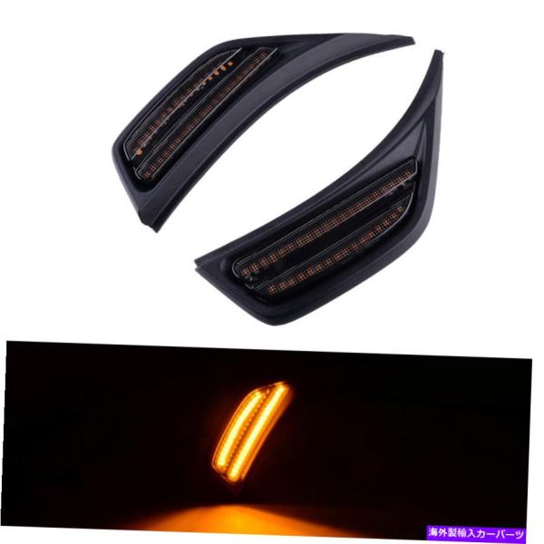 Side Marker 2倍のフィット感のためのジープ・ラングラーJL LEDフロントフェンダーサイ...