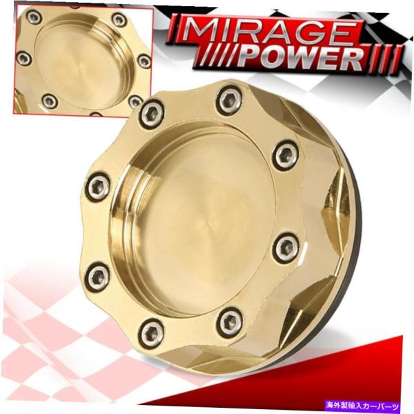 Engine Cover 24KゴールドアルマイトOctogonアルミエンジンオイル給油キャップカバ...