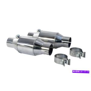 触媒  フォードマスタングPYPES 2.5" ハイフロー猫触媒コンバータ金属基材 Ford Mus...