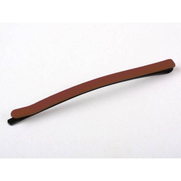 大人 子供 無地 ヘアピン ヘアアクセサリー 学生 マット#茶色