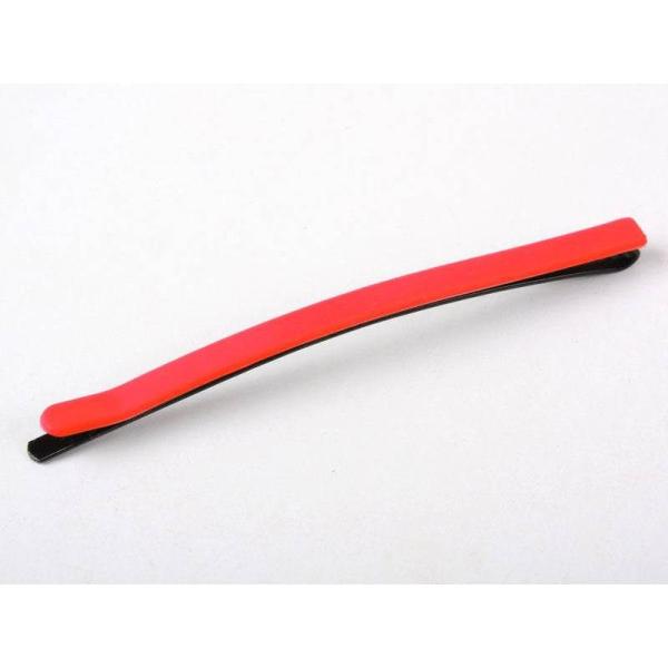 大人 子供 無地 ヘアピン ヘアアクセサリー 学生 マット#赤