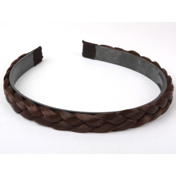 女性 三つ編み カチューシャ 髪飾り 学生 大人#褐色