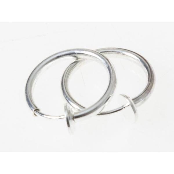 レディースファッション シンプル リング形 ピアス イヤーカフ イヤリング 挟むタイプ 2個セット#...