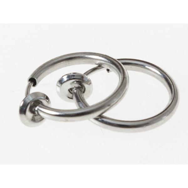 レディースファッション シンプル リング形 ピアス イヤーカフ イヤリング 挟むタイプ 2個セット#...