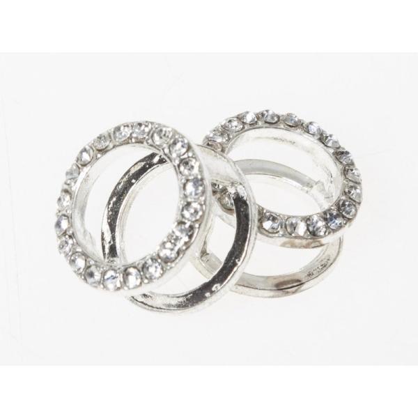 レディースファッション キラキラ ピアス イヤーカフ イヤリング 2層タイプ 挟むタイプ 2個セット...