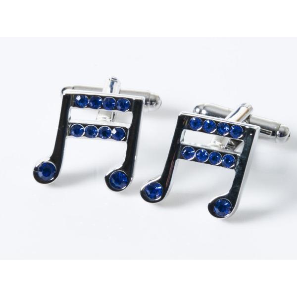 メンズファッション ビジネス カジュアル スーツ 上品感 カフスボタン カフリンクス#音符