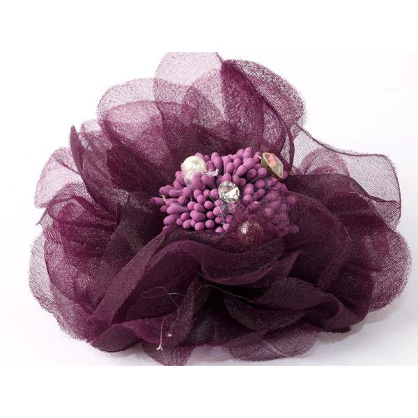 飾り物 造花 カジュアル 結婚式 演奏会 ウェディング 男女兼用 ピン付き 胸花 コサージュ#ネイビ...