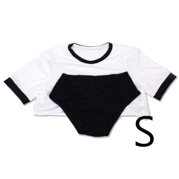 体操服 スポーツウェアー コスプレSサイズ150-155cm#ネイビー