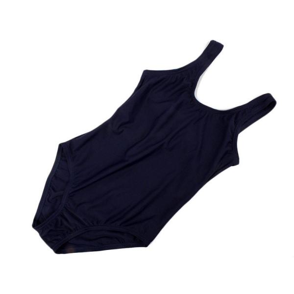 コスプレ用 スクール水着風コスチューム 衣装 ワンピース水着風 U型#ネイビー Mサイズ