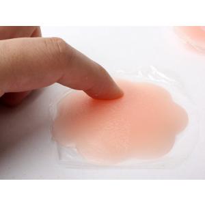 かわいい形 ビキニ 下着用 シリコン製 胸パッド ニップレス 2枚セット#花