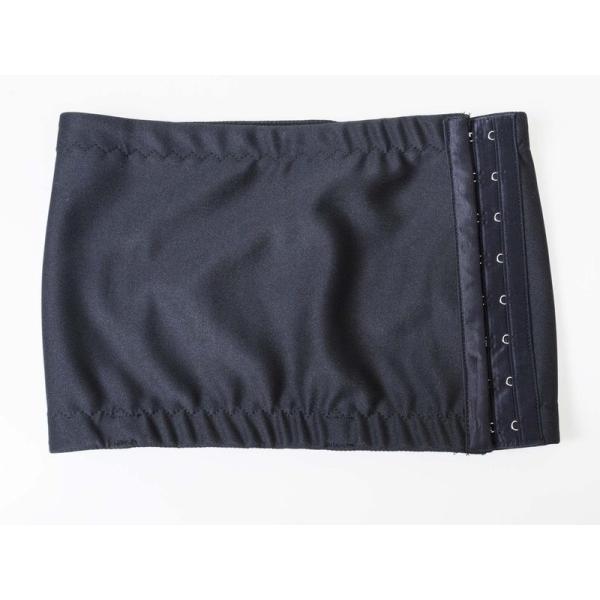 ポリエステル製 3段フック式 胸潰し ナベシャツ 男装コスプレ 仮装小道具 吸湿性 ブラック#XXL...