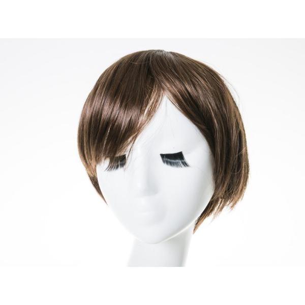 ファッション パーティー コスプレ 仮装 ウィッグ ショートヘア シンプル#ブラウン