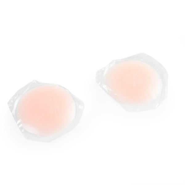 ビキニ 下着用 シリコン製 胸パッド ニップレス 2枚 丸形