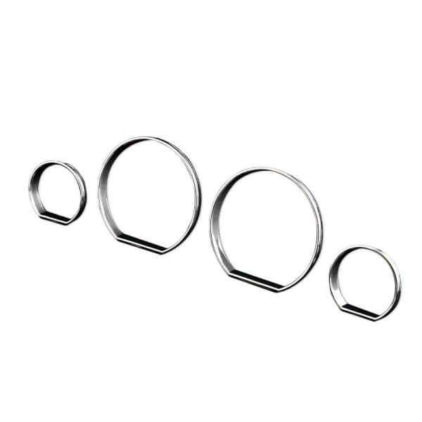 BMW用E46 GH-AY20 メッキクロームゲージトリムメーターリング