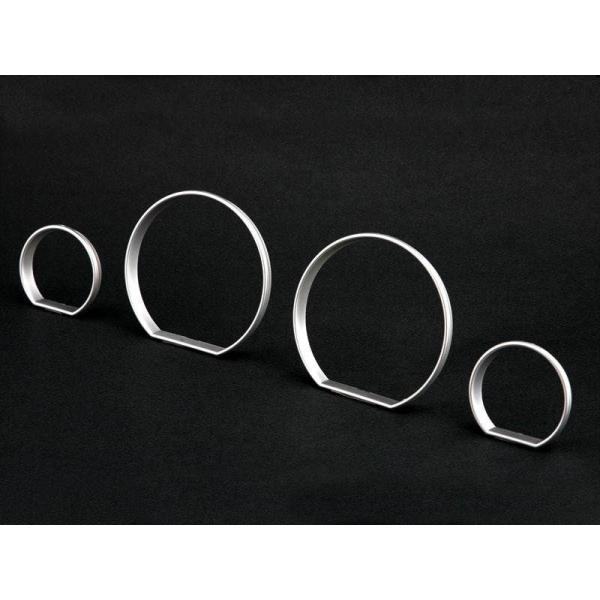 BMW用E46 GH-AY20 シルバーゲージトリムメーターリング