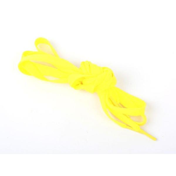 スニーカー スポーツシューズ系に最適シューレース 平紐 靴紐 靴ひも#イエロー