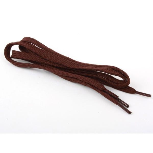 ビジネスシューズに最適シューレース 0.7CM×60CM平紐 靴紐 靴ひも#ブラウン