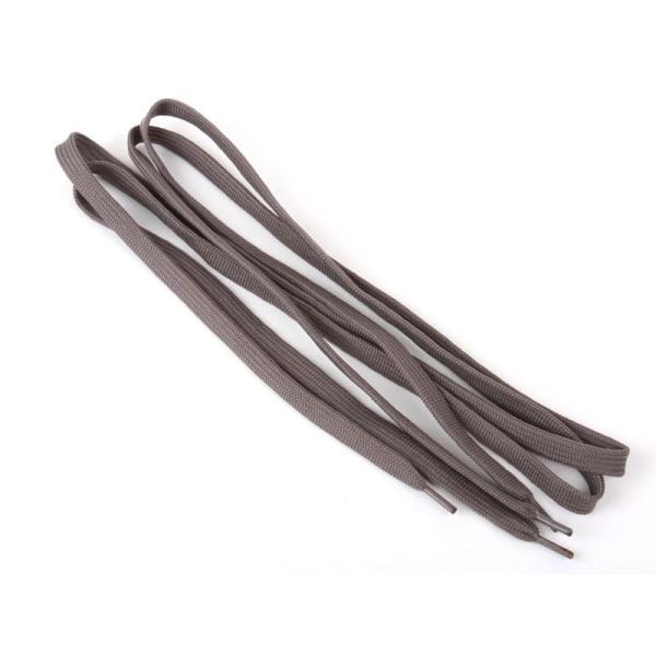 スニーカー スポーツシューズ系に最適シューレース 厚みのある平紐 靴紐 靴ひも#ディープグレー