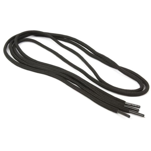 ブーツ 登山靴に最適 シューレース 厚みのある丸紐 靴紐 靴ひも 110cm#ブラック