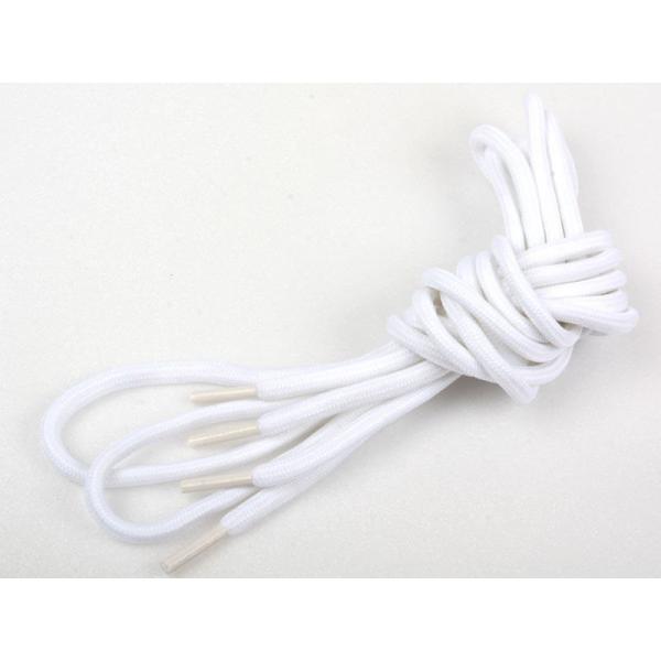ブーツ 登山靴に最適 シューレース 厚みのある丸紐 靴紐 靴ひも 150cm#ホワイト