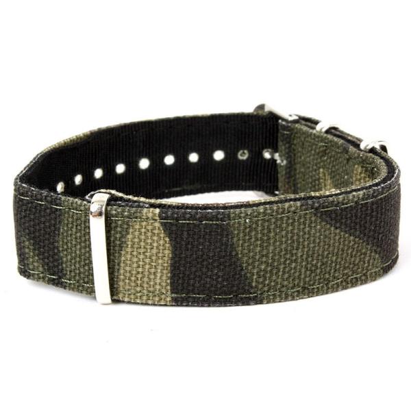 交換用 ナイロン製 時計 腕時計 バンド ベルト 2.0cm 迷彩#Bタイプ