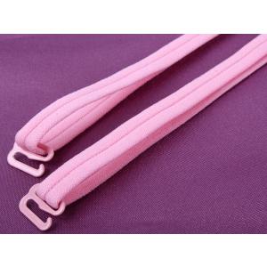 キャンディ色 0.9cm ブラジャー付け替えスパゲティストラップ/2本セット #ピンク