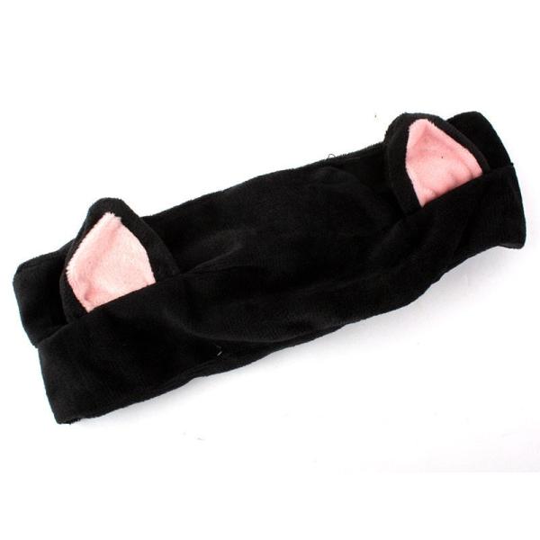 髪飾り ヘアバンド ヘアターバン ネコ耳#ブラック