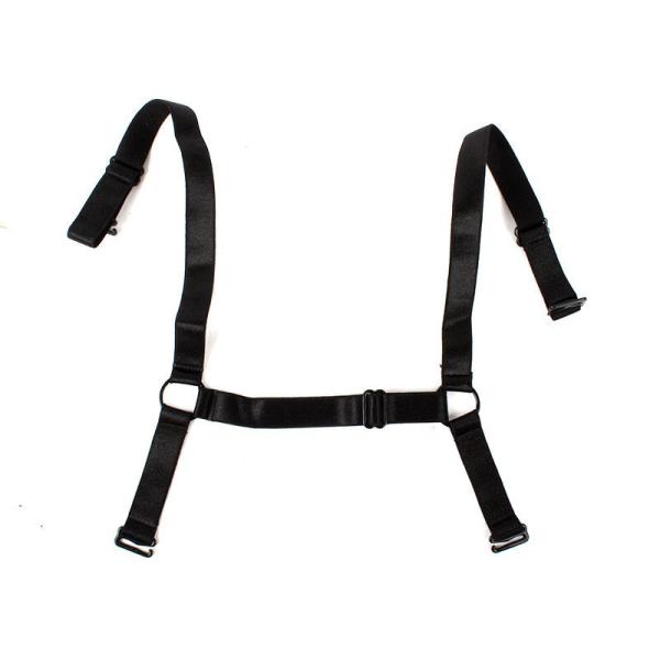 U字ライン 1.5cm ブラジャー付け替えスパゲティストラップ#ブラック