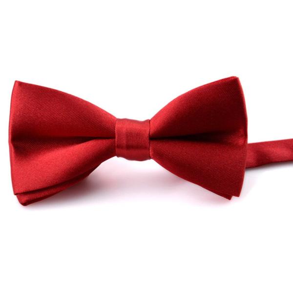 子供 男女兼用 正装 無地 蝶リボン 蝶タイ ボウタイ#ワインレッド