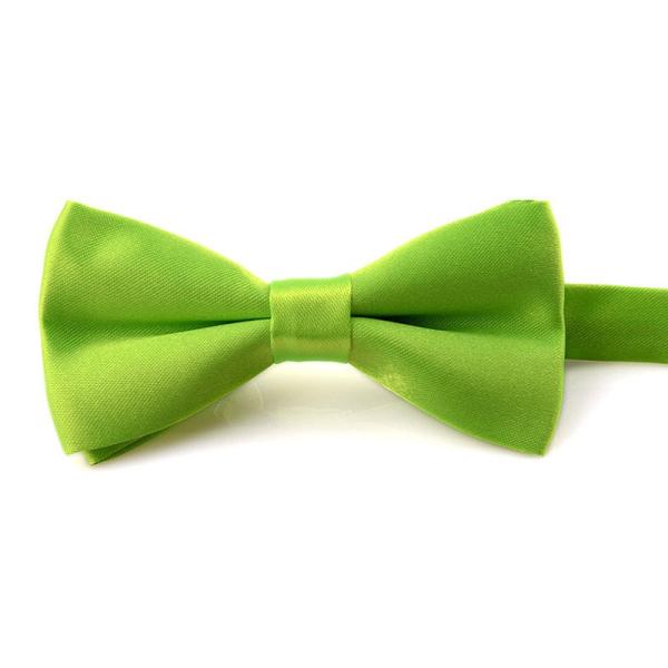 子供 男女兼用 正装 無地 蝶リボン 蝶タイ ボウタイ#ライトグリーン