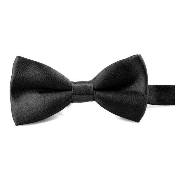子供 男女兼用 正装 無地 蝶リボン 蝶タイ ボウタイ#ブラック