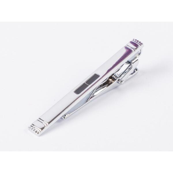 メンズファッション ビジネス カジュアル ネクタイピン シンプル シルバー#タイプD