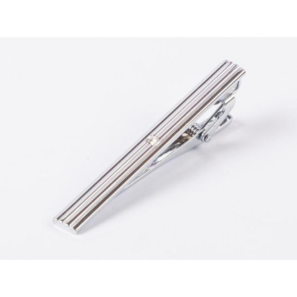 メンズファッション ビジネス カジュアル ネクタイピン シンプル シルバー#タイプM