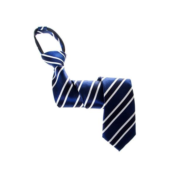 カジュアル系 ジッパー式 ワンタッチネクタイ ファスナーネクタイ クイックネクタイ 結び不要#縞柄 ...