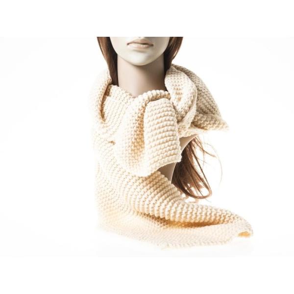 冬 ファッション 男女兼用 もこもこ 防寒対策 手編み風 シンプル ニット ショール マフラー 20...