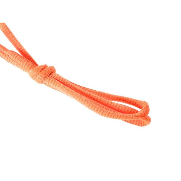 オーバルシューレース 楕円形 120cm靴紐 スニーカー スポーツシューなど 靴ひも#オレンジ
