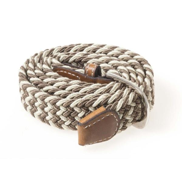 レディース ファッション キャンバス製 細め 100cm#ブラウン+ベージュ