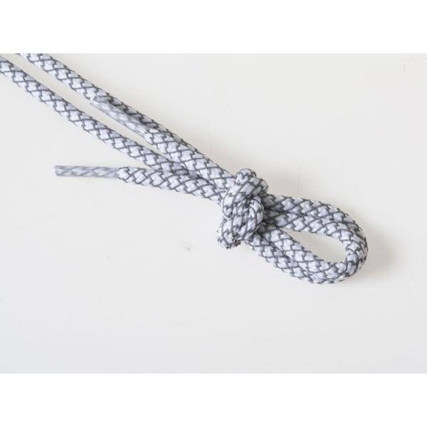 スポーツに最適 スニーカーなど 反射タイプ シューレース 丸紐 靴紐 靴ひも 0.4×120cm#ホ...