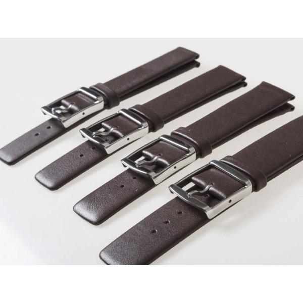 ファッション 男女兼用 腕時計 交換用 本革仕上げ 薄型 ベルト バンド#幅22mm ブラウン