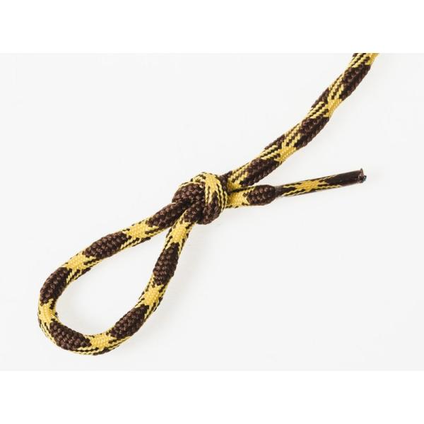 アウトドア ブーツ 登山靴に最適 シューレース 粗い 丸紐 靴紐 靴ひも 0.5×120cm#イエロ...