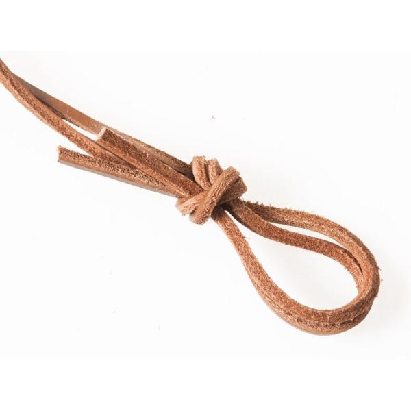 本革 牛革 シューレース 60*0.3cm 靴紐 靴ひも ブーツなど#ライトブラウン